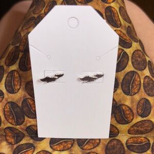♥️🥌New never worn Silver eagle Stud pierced Earrings